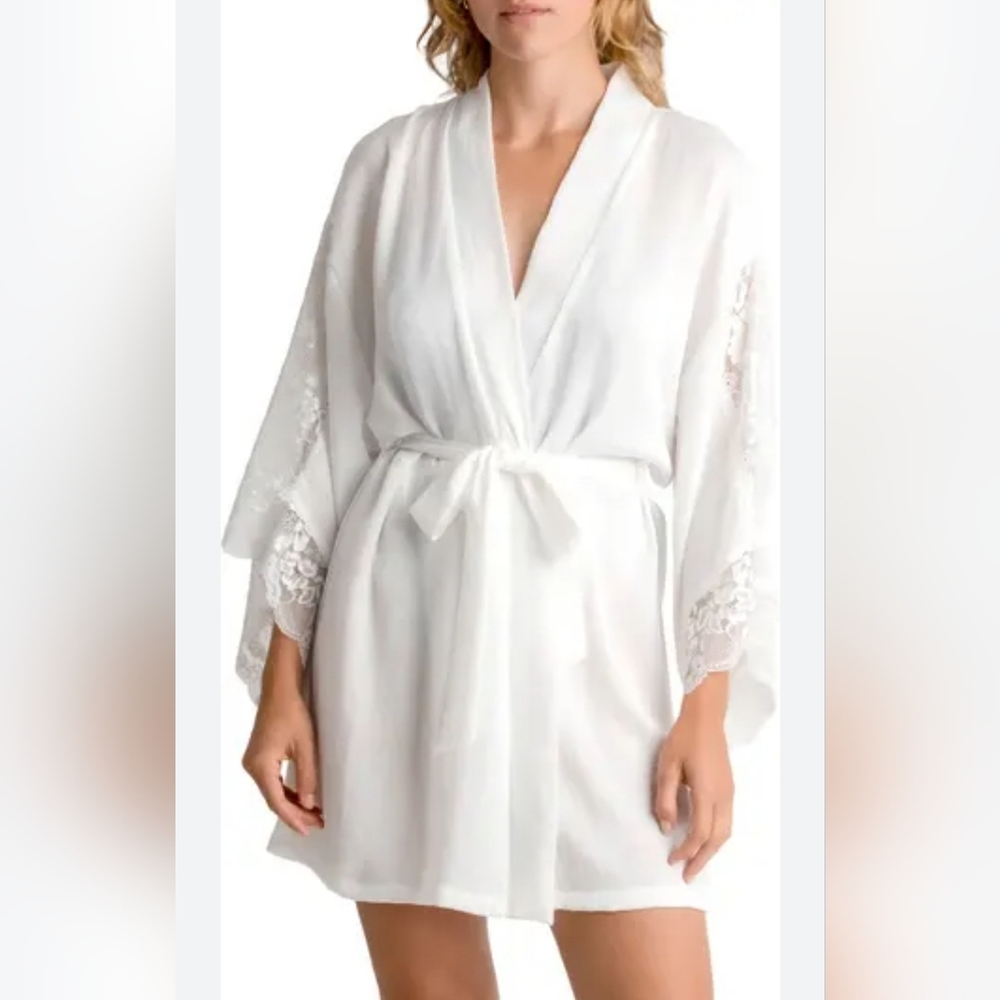 In Bloom Women's by Jonquil Lace Wrap Robe size XL NEW